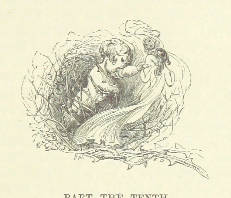 An illustration from Midsummer Eve: a fairy tale of love, 1870, leaf 259