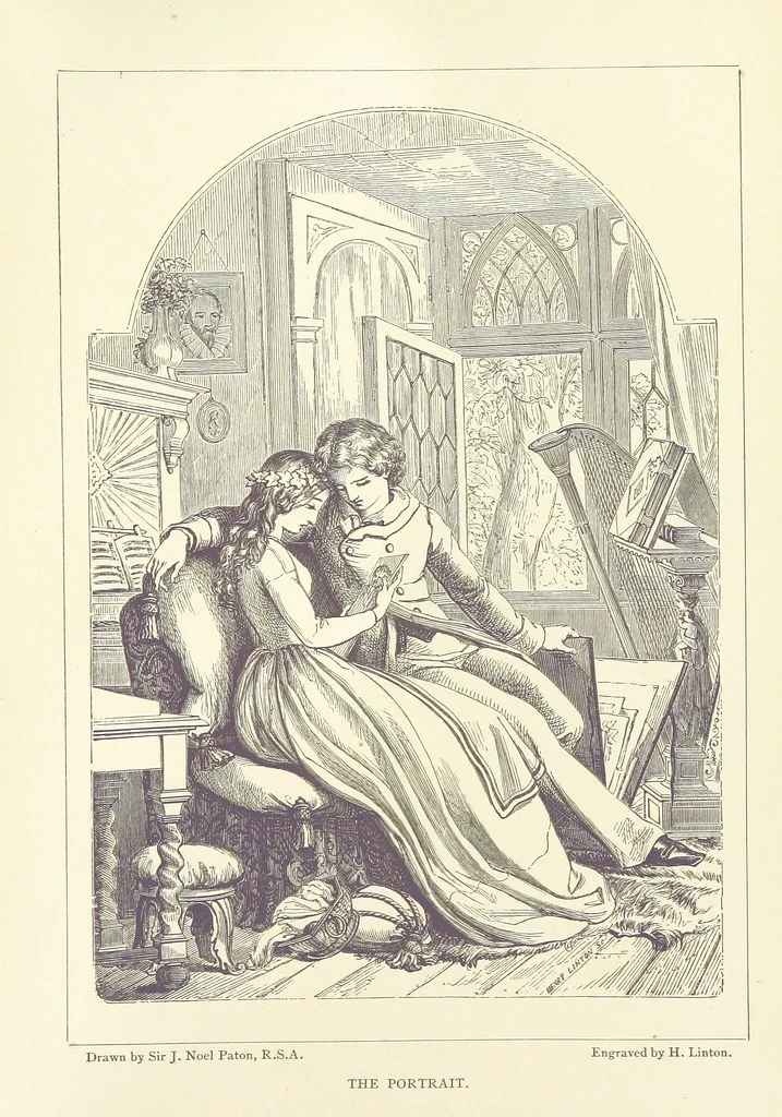 An illustration from Midsummer Eve: a fairy tale of love, 1870, leaf 285