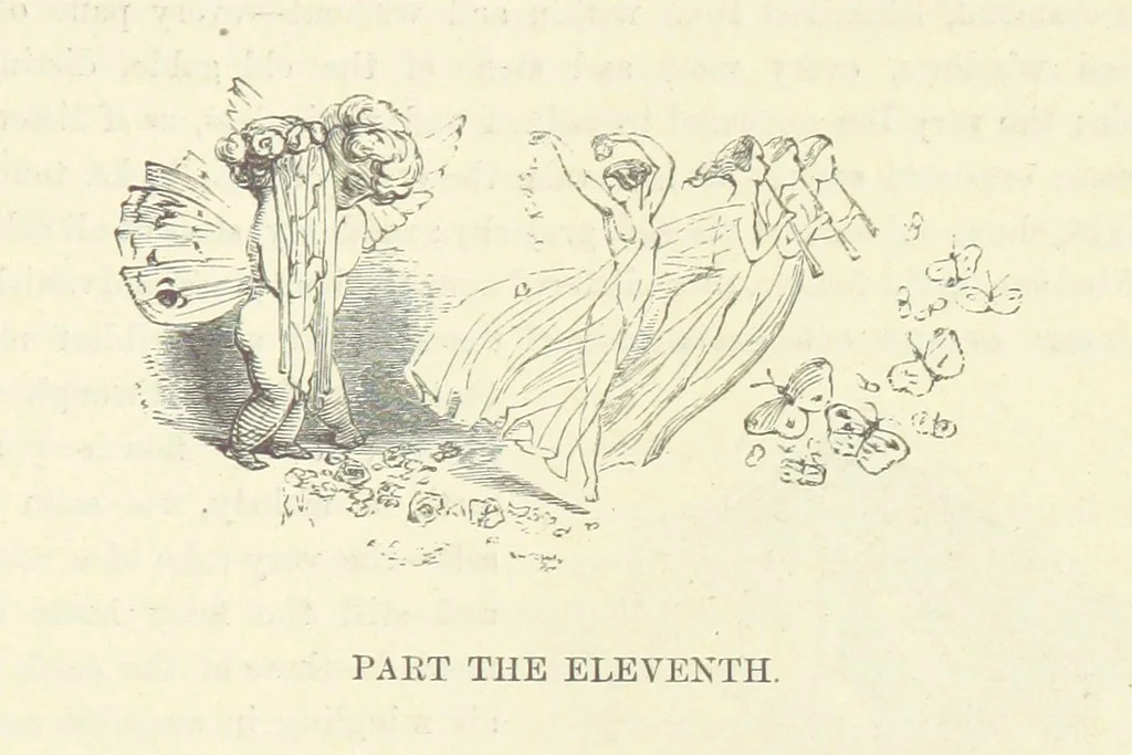 An illustration from Midsummer Eve: a fairy tale of love, 1870, leaf 287
