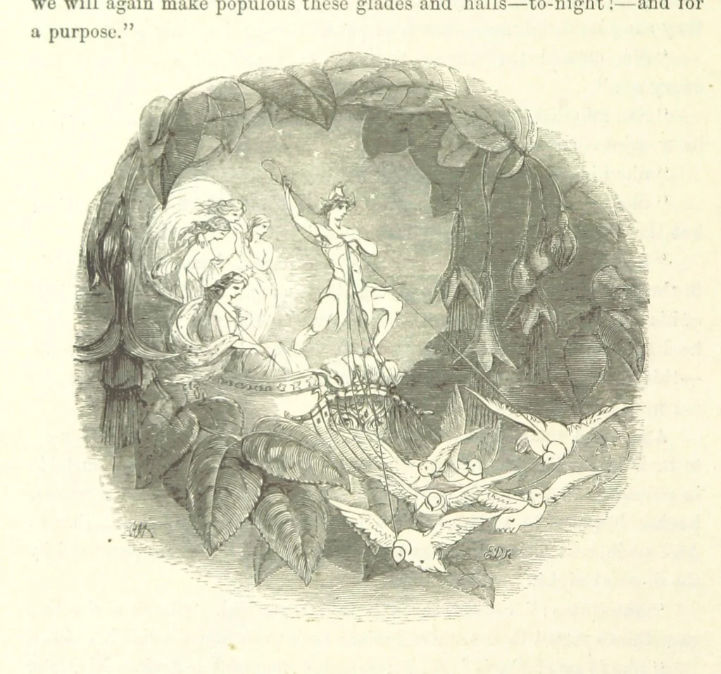 An illustration from Midsummer Eve: a fairy tale of love, 1870, leaf 290