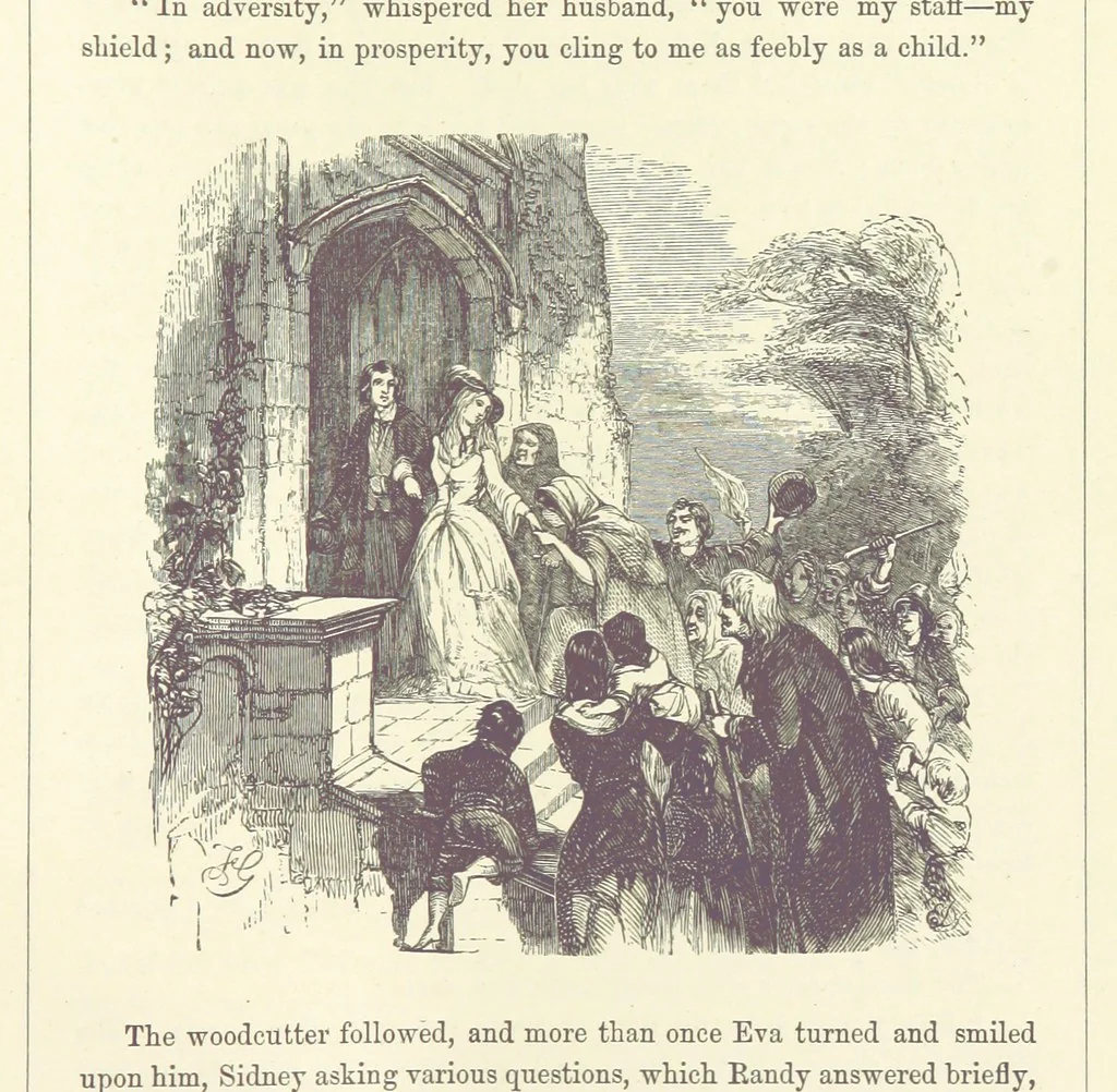 An illustration from Midsummer Eve: a fairy tale of love, 1870, leaf 299