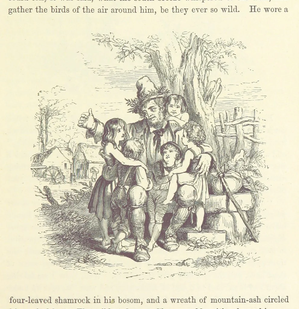 An illustration from Midsummer Eve: a fairy tale of love, 1870, leaf 33
