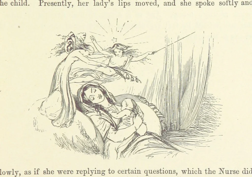 An illustration from Midsummer Eve: a fairy tale of love, 1870, leaf 39