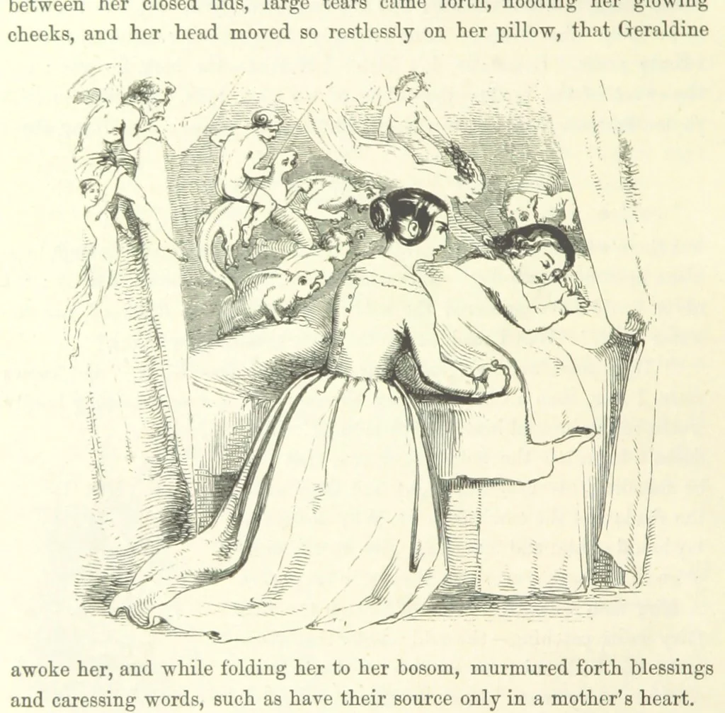 An illustration from Midsummer Eve: a fairy tale of love, 1870, leaf 52