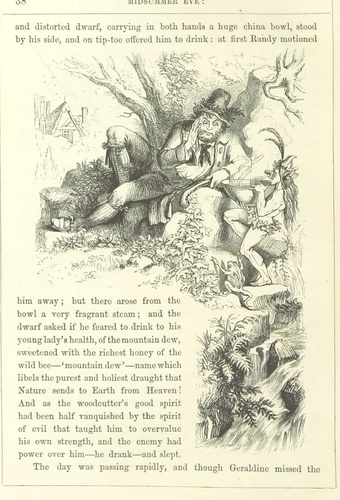 An illustration from Midsummer Eve: a fairy tale of love, 1870, leaf 56
