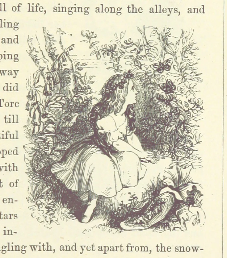 An illustration from Midsummer Eve: a fairy tale of love, 1870, leaf 57