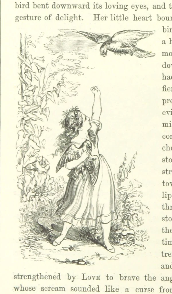 An illustration from Midsummer Eve: a fairy tale of love, 1870, leaf 60