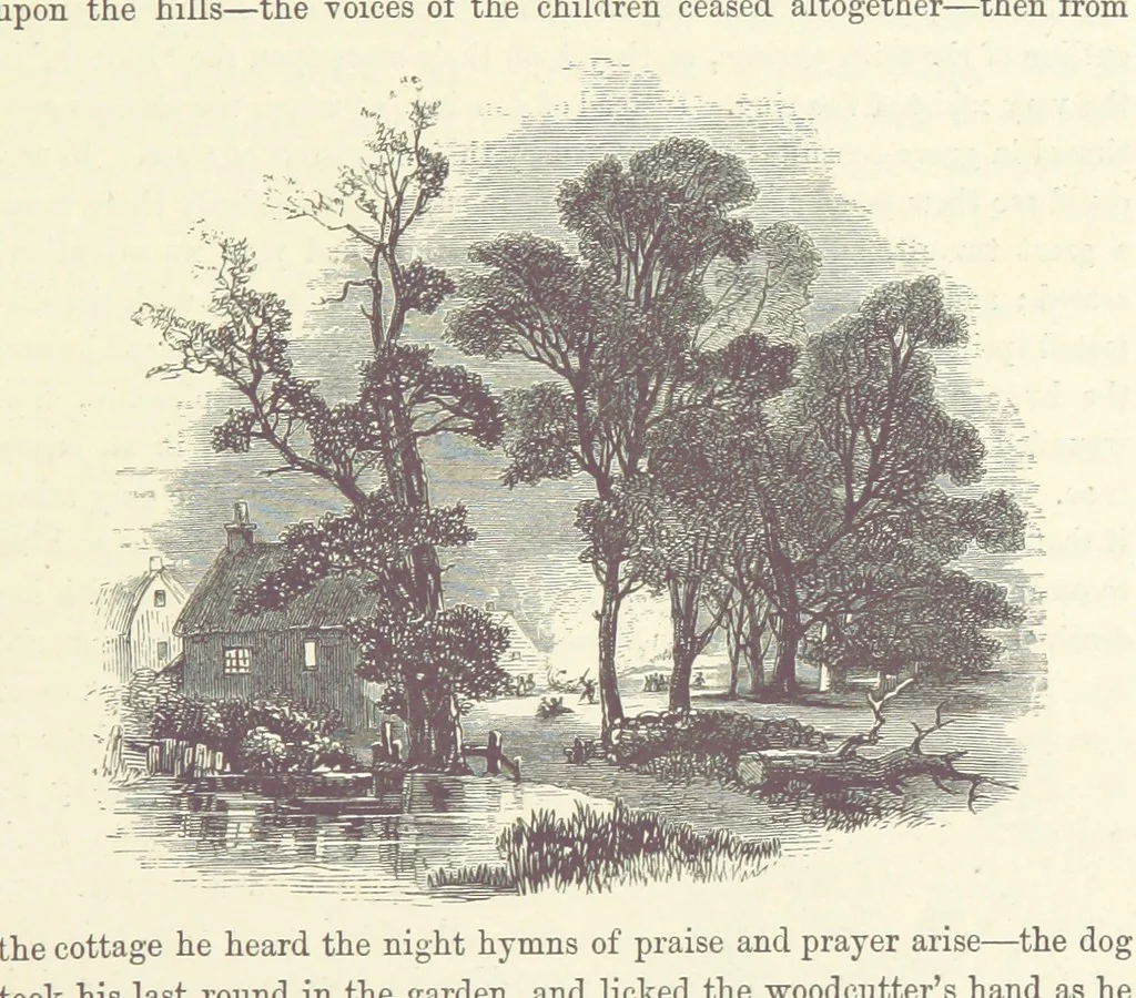 An illustration from Midsummer Eve: a fairy tale of love, 1870, leaf 65
