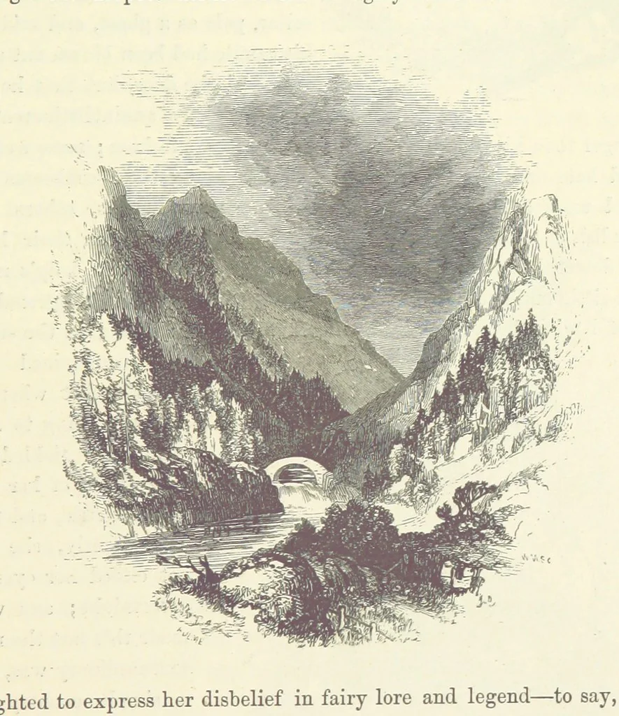 An illustration from Midsummer Eve: a fairy tale of love, 1870, leaf 77