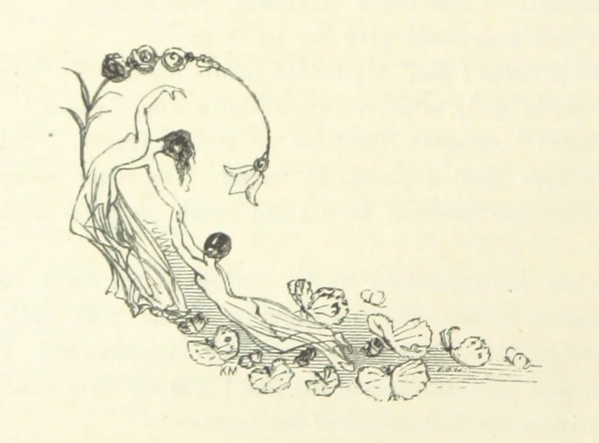 An illustration from Midsummer Eve: a fairy tale of love, 1870, leaf 96