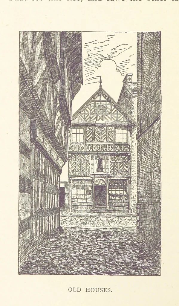 An illustration from A history of the town and parish of Nantwich, or Wich-Malbank, in the county palatine of Chester, 1883, leaf 136