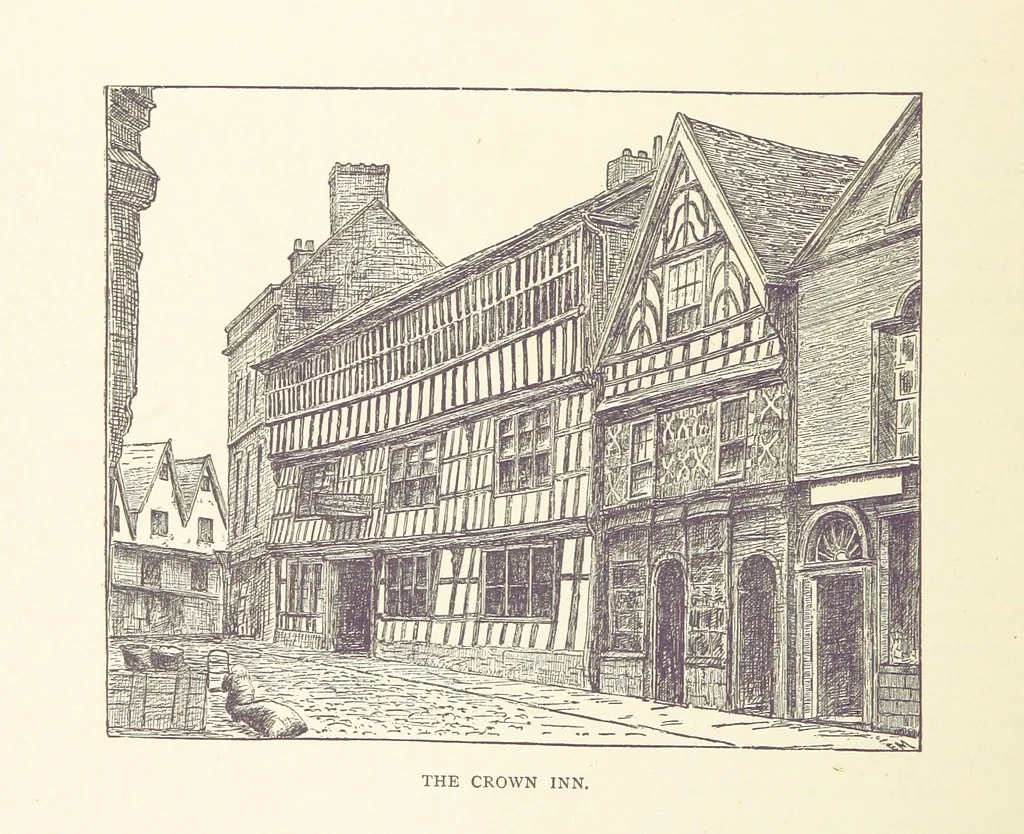 An illustration from A history of the town and parish of Nantwich, or Wich-Malbank, in the county palatine of Chester, 1883, leaf 222