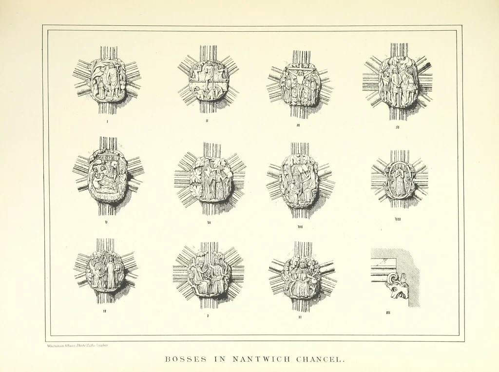 An illustration from A history of the town and parish of Nantwich, or Wich-Malbank, in the county palatine of Chester, 1883, leaf 369