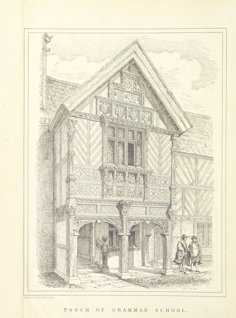 An illustration from A history of the town and parish of Nantwich, or Wich-Malbank, in the county palatine of Chester, 1883, leaf 8