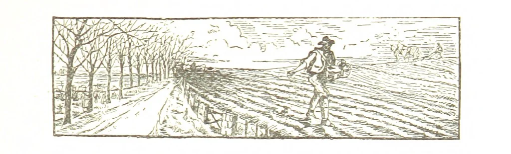 An illustration from An Old Chronicle of Leighton. [A novel, 1890, leaf 105