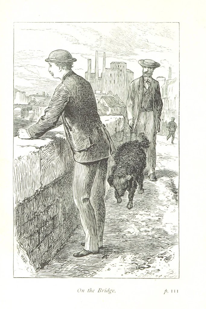 An illustration from Hanbury Mills. A study of contrasts. By the author of “Lady Betty” [C. R. Coleridge]. With ... illustrations by H. W. Petherick, 1872, leaf 8