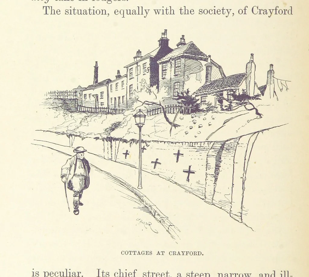 An illustration from The Dover Road. Annals of an ancient turnpike ... Illustrated by the author, etc, 1895, leaf 118