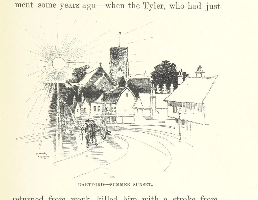 An illustration from The Dover Road. Annals of an ancient turnpike ... Illustrated by the author, etc, 1895, leaf 127