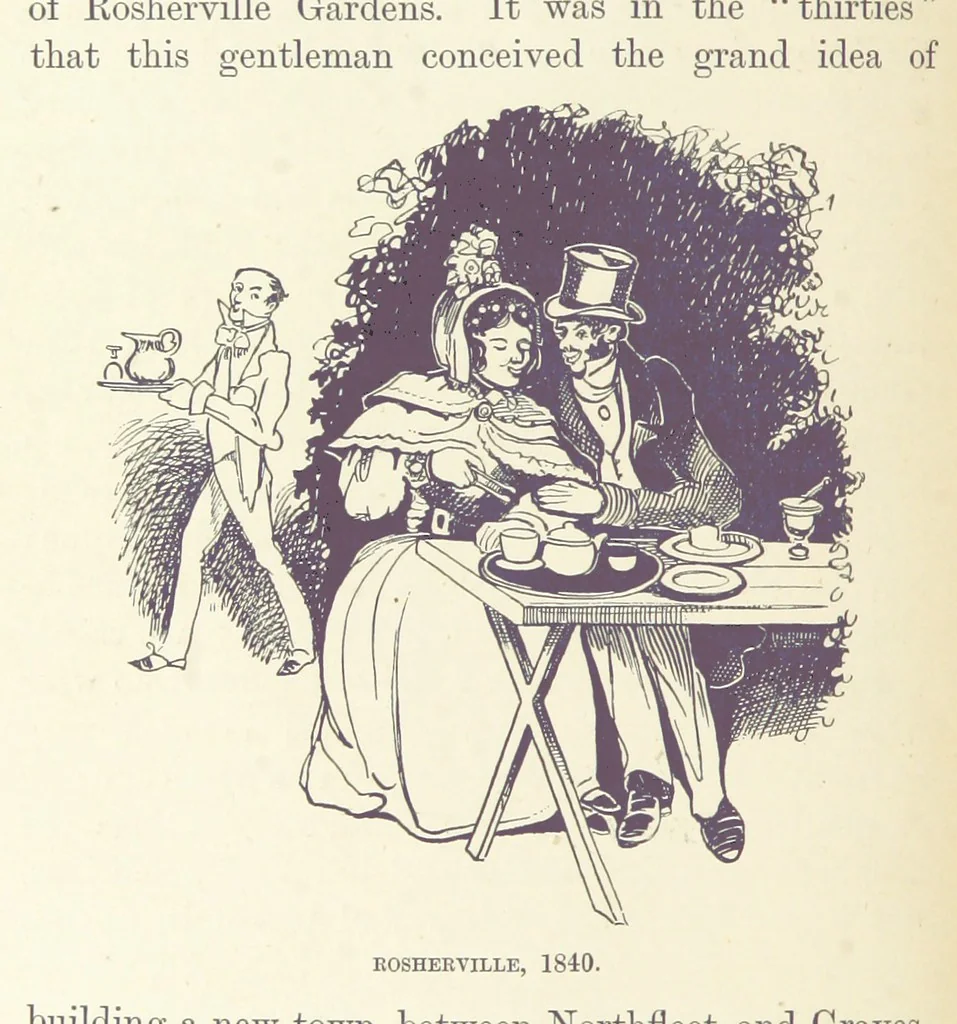 An illustration from The Dover Road. Annals of an ancient turnpike ... Illustrated by the author, etc, 1895, leaf 138