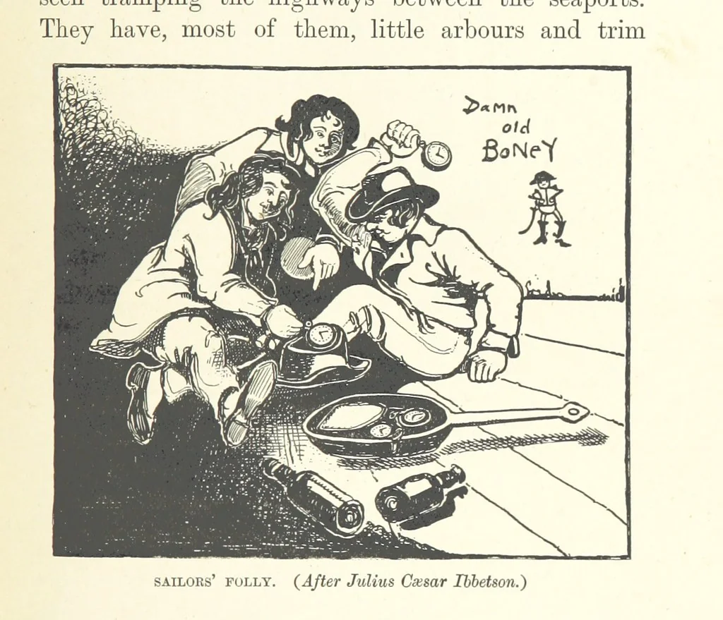 An illustration from The Dover Road. Annals of an ancient turnpike ... Illustrated by the author, etc, 1895, leaf 161