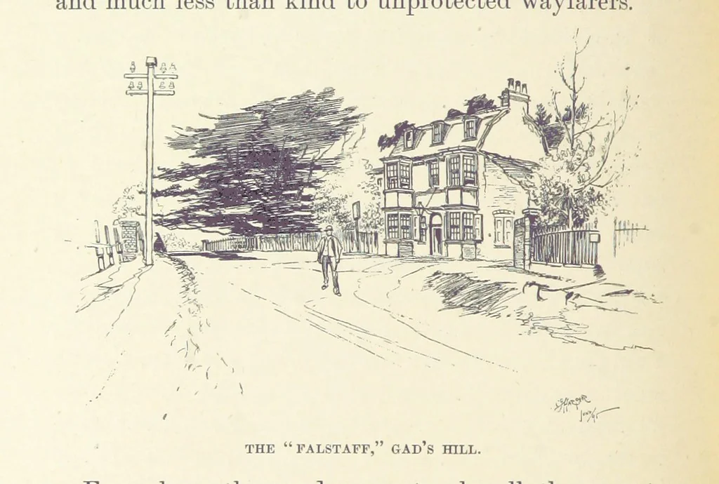 An illustration from The Dover Road. Annals of an ancient turnpike ... Illustrated by the author, etc, 1895, leaf 174