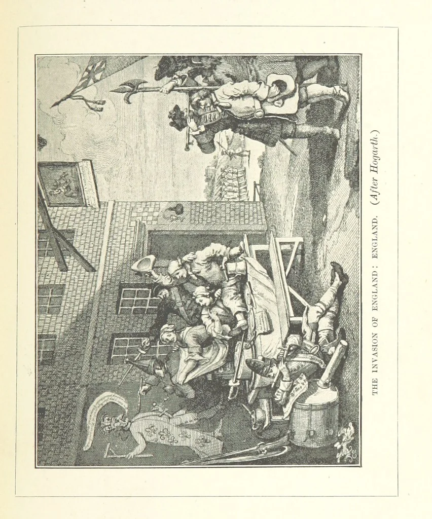 An illustration from The Dover Road. Annals of an ancient turnpike ... Illustrated by the author, etc, 1895, leaf 217