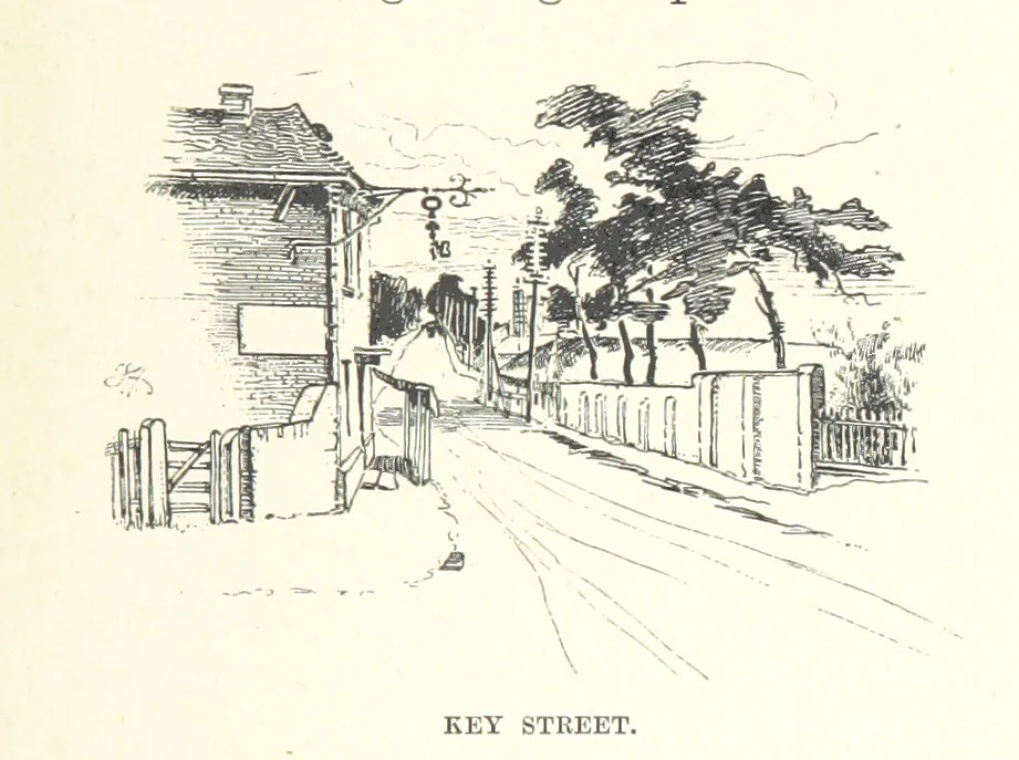 An illustration from The Dover Road. Annals of an ancient turnpike ... Illustrated by the author, etc, 1895, leaf 241