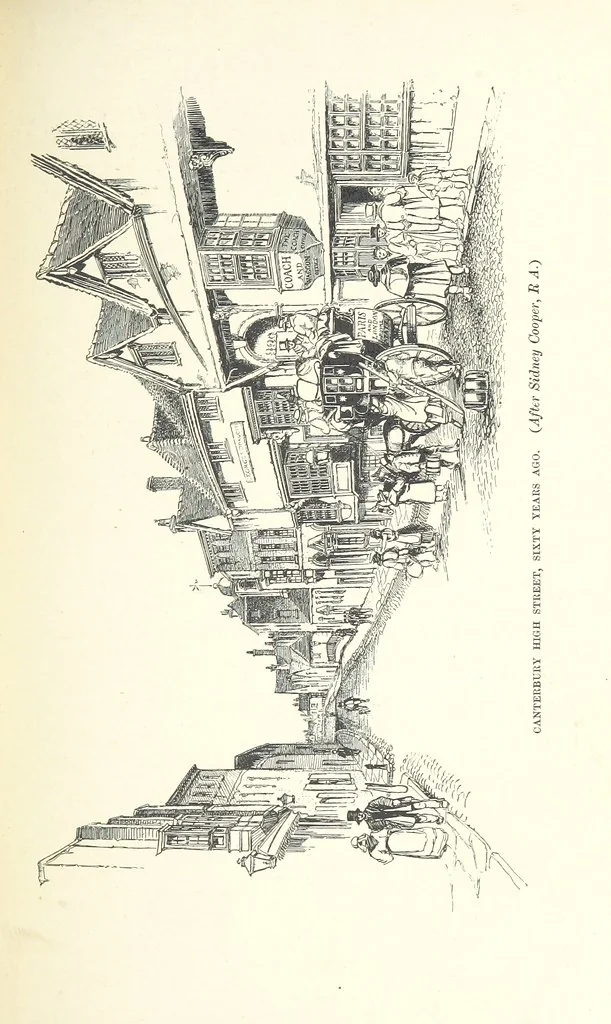 An illustration from The Dover Road. Annals of an ancient turnpike ... Illustrated by the author, etc, 1895, leaf 297