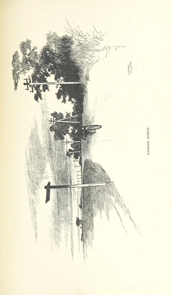 An illustration from The Dover Road. Annals of an ancient turnpike ... Illustrated by the author, etc, 1895, leaf 345