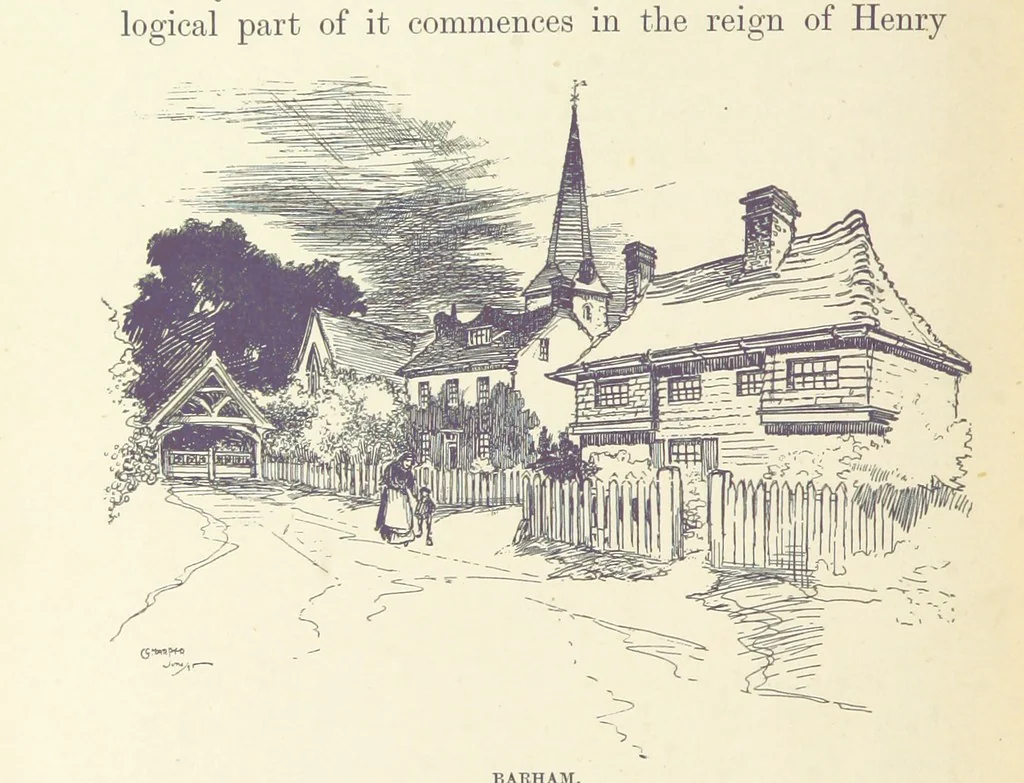 An illustration from The Dover Road. Annals of an ancient turnpike ... Illustrated by the author, etc, 1895, leaf 352