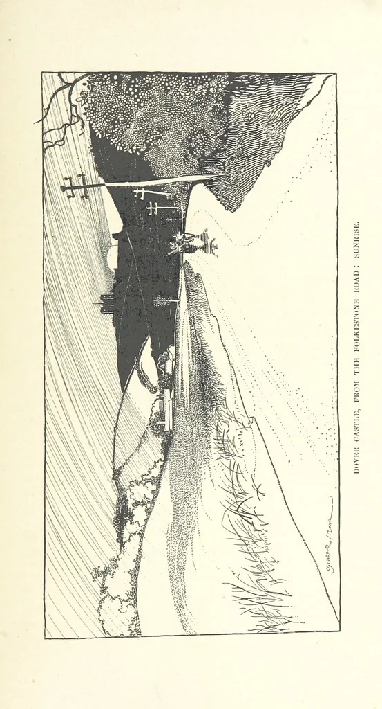 An illustration from The Dover Road. Annals of an ancient turnpike ... Illustrated by the author, etc, 1895, leaf 375