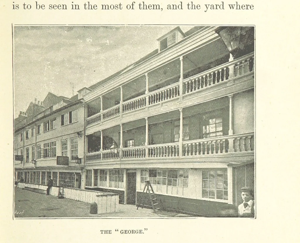 An illustration from The Dover Road. Annals of an ancient turnpike ... Illustrated by the author, etc, 1895, leaf 43