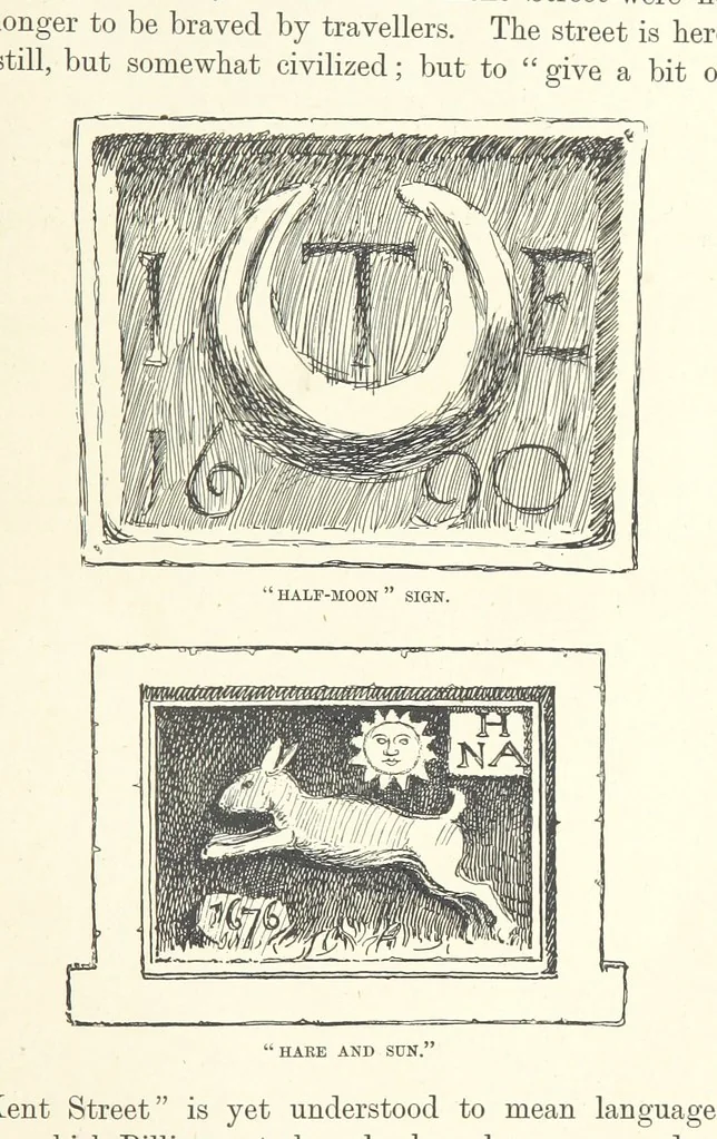 An illustration from The Dover Road. Annals of an ancient turnpike ... Illustrated by the author, etc, 1895, leaf 47