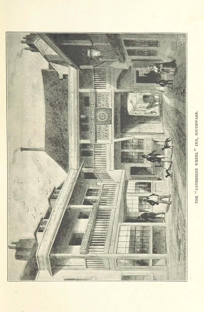 An illustration from The Dover Road. Annals of an ancient turnpike ... Illustrated by the author, etc, 1895, leaf 49