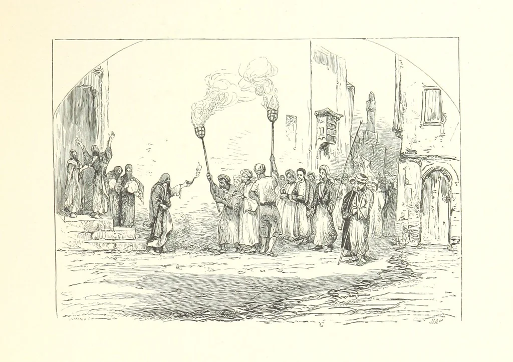 An illustration from Illustrated letters to my children from the Holy Land. Eastern manners and customs depicted in ... sketches from life, 1880, leaf 13