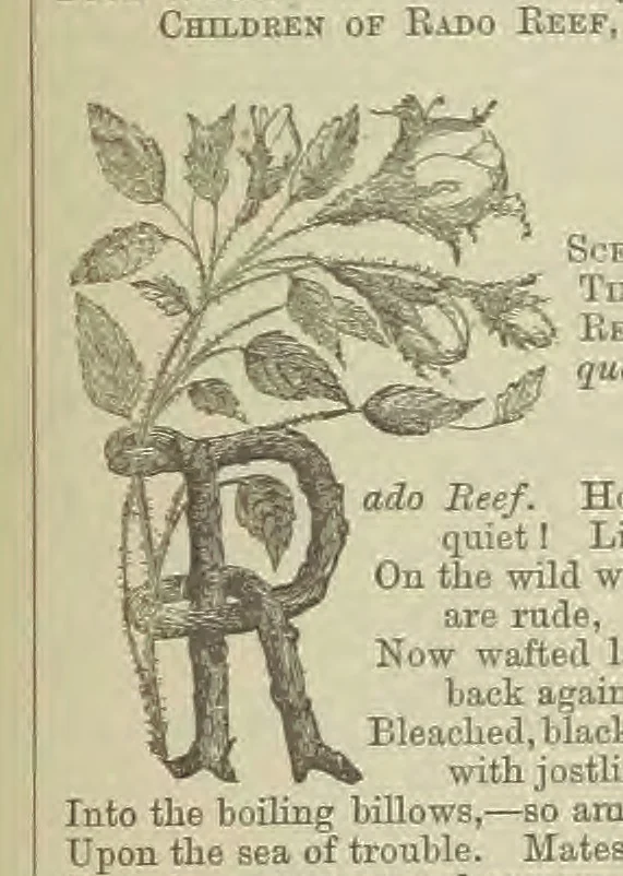 An illustration from Wayside Pictures, Hymns, and Poems ... With a portrait of the author, 1874, leaf 101