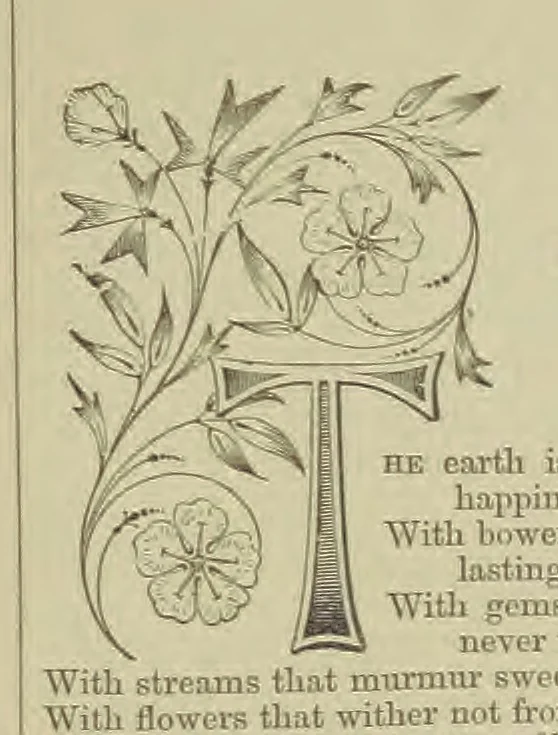 An illustration from Wayside Pictures, Hymns, and Poems ... With a portrait of the author, 1874, leaf 15