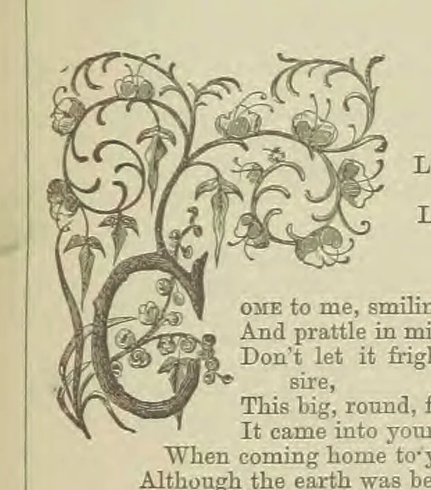 An illustration from Wayside Pictures, Hymns, and Poems ... With a portrait of the author, 1874, leaf 183