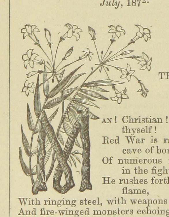 An illustration from Wayside Pictures, Hymns, and Poems ... With a portrait of the author, 1874, leaf 242