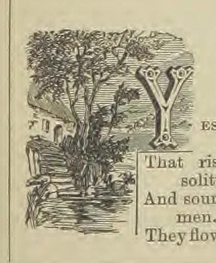 An illustration from Wayside Pictures, Hymns, and Poems ... With a portrait of the author, 1874, leaf 95