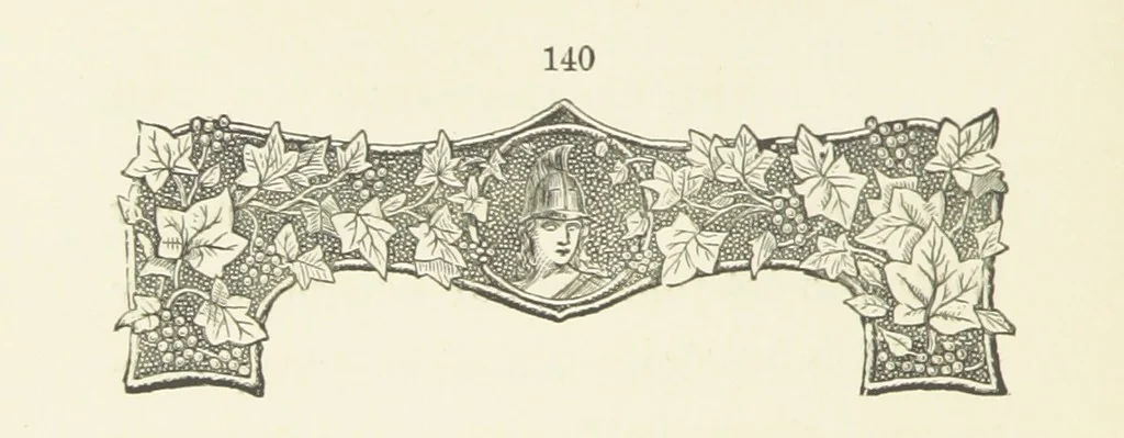 An illustration from Two English Girls. [A novel, 1890, leaf 148