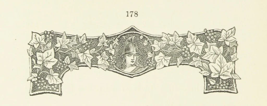 An illustration from Two English Girls. [A novel, 1890, leaf 186