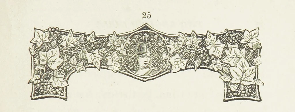 An illustration from Two English Girls. [A novel, 1890, leaf 33