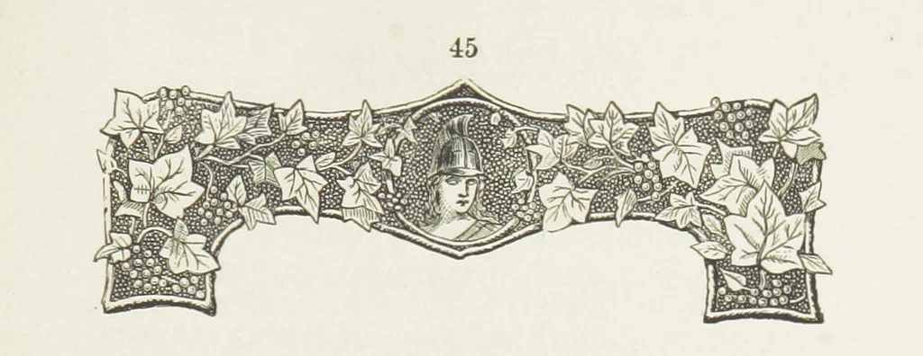 An illustration from Two English Girls. [A novel, 1890, leaf 53