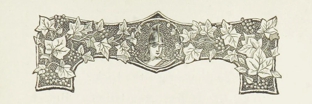 An illustration from Two English Girls. [A novel, 1890, leaf 9