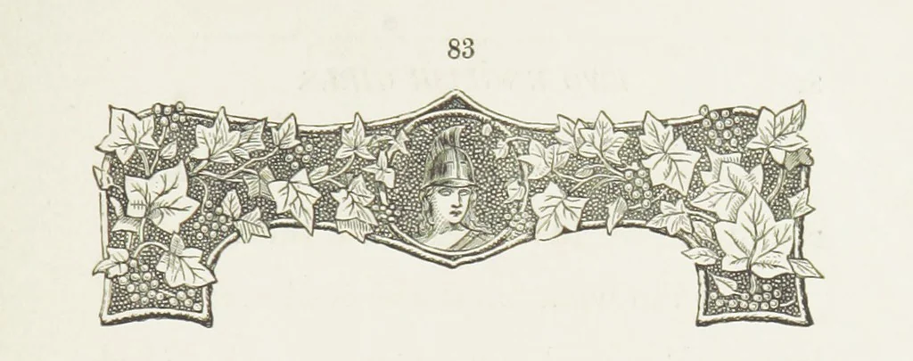 An illustration from Two English Girls. [A novel, 1890, leaf 91
