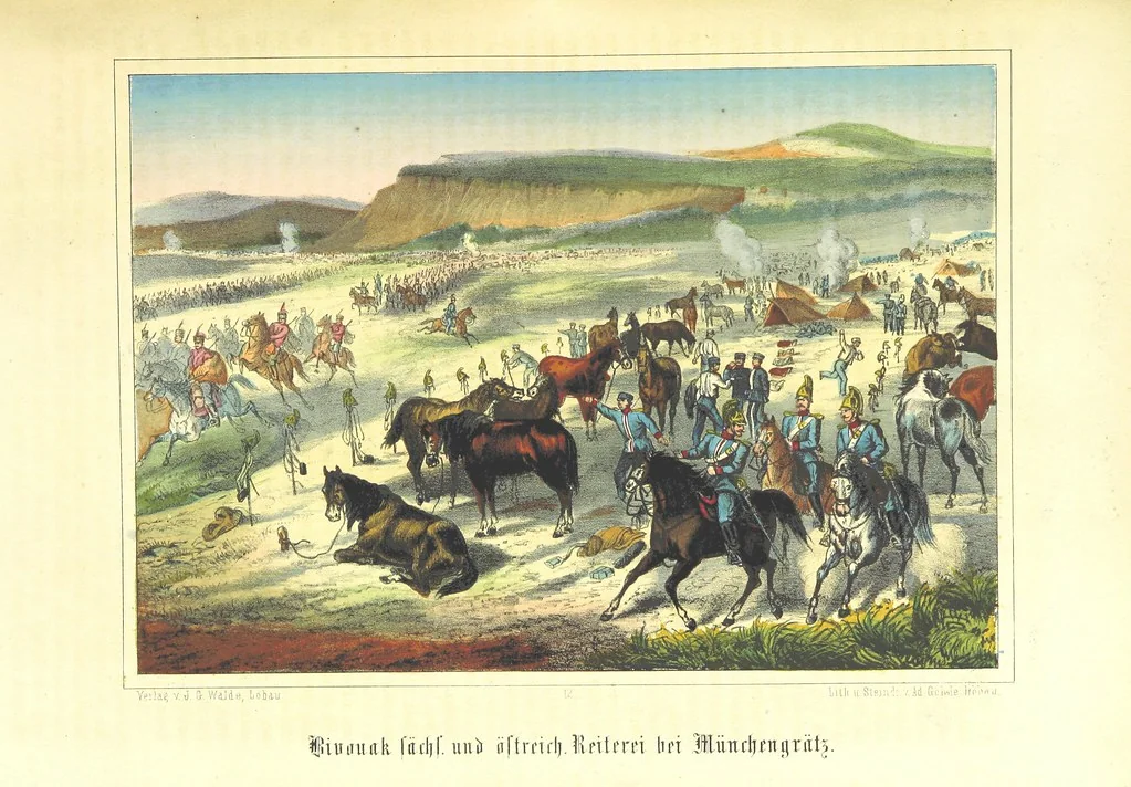 An illustration from Illustrirtes Gedenkbuch der Kriegsereignisse des Jahres 1866, etc, 1868, leaf 127
