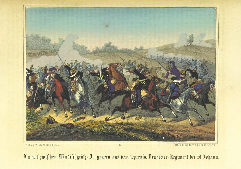 An illustration from Illustrirtes Gedenkbuch der Kriegsereignisse des Jahres 1866, etc, 1868, leaf 145