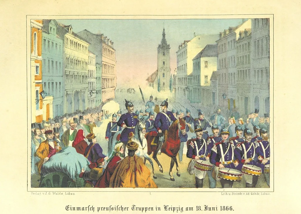 An illustration from Illustrirtes Gedenkbuch der Kriegsereignisse des Jahres 1866, etc, 1868, leaf 15