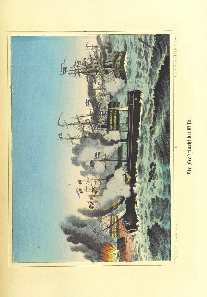 An illustration from Illustrirtes Gedenkbuch der Kriegsereignisse des Jahres 1866, etc, 1868, leaf 155